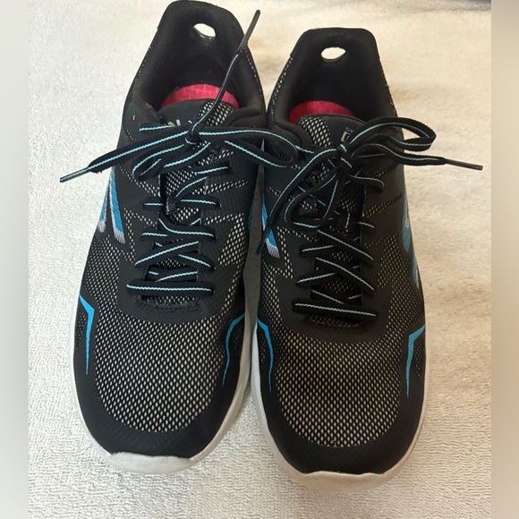 Sketchers #14808 Go Run Quickfit 5 Gen Womens Size 9 Black w/ Aqua Goga Run - Picture 3 of 7